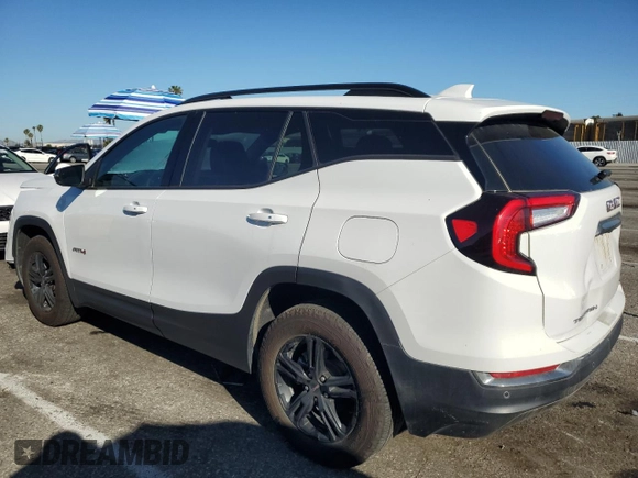 2024 GMC Terrain AT4 with VIN 3GKALYEG8RL171132, listed as a Copart auction lot 50176485 with 25,163 mi miles and Salvage Title. Bid and sale history available at DreamBid. Image 2.