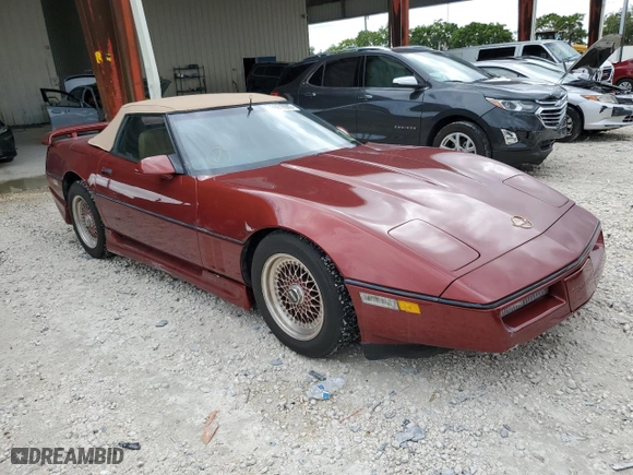 1987 Chevrolet Corvette with VIN 1G1YY3187H5104641, listed as a Copart auction lot 69618503 with 72,045 mi miles and Salvage Title. Bid and sale history available at carsss.com. Image 4.