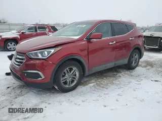 2018 Hyundai Santa Fe 2.4L z VIN 5XYZTDLB0JG547428, wystawiony jako Copart lot #45593005 z przebiegiem 51 394 mil mil oraz Szkoda całkowita • Salvage title. Historia ofert i sprzedaży dostępna na DreamBid. Obrazek 1.