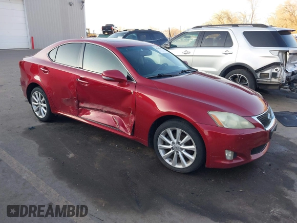 2010 Lexus IS 250 with VIN JTHCF5C26A5041659, listed as a IAAI auction lot 41349489 with Not provided miles and . Bid and sale history available at DreamBid. Image 1.