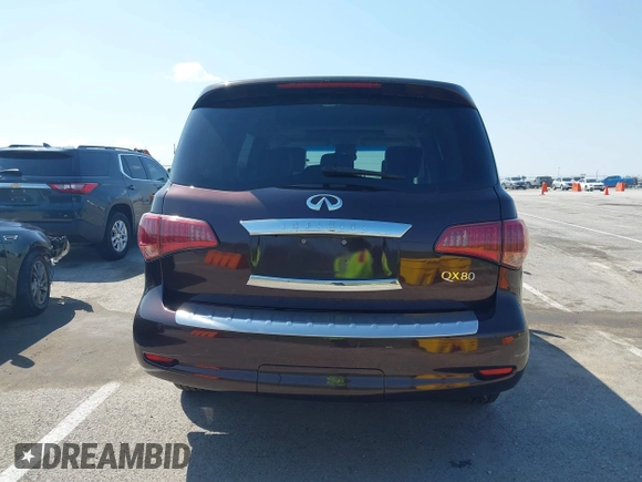 2015 Infiniti QX80 with VIN JN8AZ2NC4F9370790, listed as a IAAI auction lot 41985910 with 125,615 mi miles. Bid and sale history available at carsss.com. Image 16.
