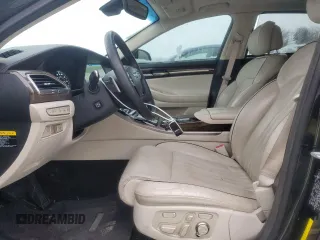 2017 Genesis G90 5.0L Ultimate with VIN KMHG54JH9HU026382, listed as a Copart auction lot 41832495 with 118,101 mi miles and Salvage Title. Bid and sale history available at carsss.com. Image 7.