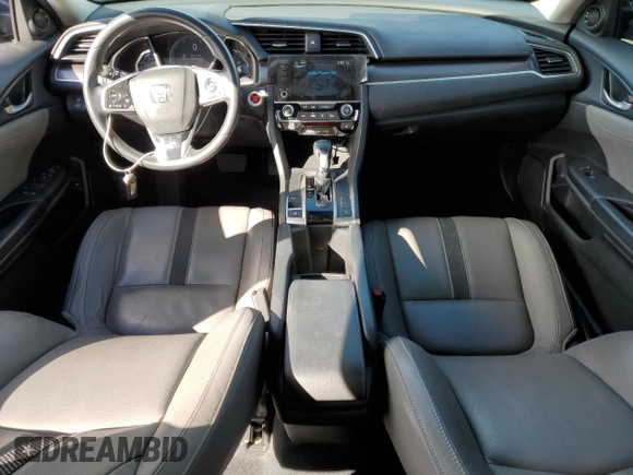 2020 Honda Civic Sedan EX-L with VIN 19XFC1F77LE021869, listed as a Copart auction lot 87870575 with 41,681 mi miles and Salvage Title. Bid and sale history available at carsss.com. Image 8.