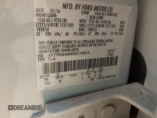 2016 Ford F-250 XL с VIN 1FT7W2A69GEC16213, выставлен на аукционе IAAI как лот 42230381 с пробегом 178 405 миль миль и . История ставок и продаж доступна на DreamBid. Изображение 9.