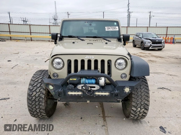 2017 Jeep Wrangler Unlimited Rubicon with VIN 1C4BJWFG1HL667974, listed as a Copart auction lot 59470365 with 22,241 mi miles and Salvage title. Bid and sale history available at DreamBid. Image 5.
