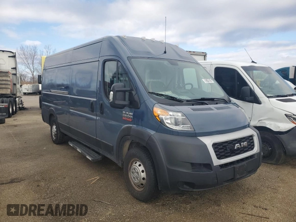 2020 Ram ProMaster Cargo with VIN 3C6URVJG2LE125035, listed as a Copart auction lot 85743824 with 49,343 mi miles and Clean Title. Bid and sale history available at carsss.com. Image 4.
