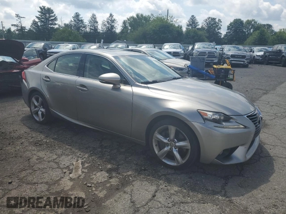 2014 Lexus IS 350 with VIN JTHCE1D25E5004313, listed as a Copart auction lot 63004255 with 133,589 mi miles and Salvage title. Bid and sale history available at DreamBid. Image 4.