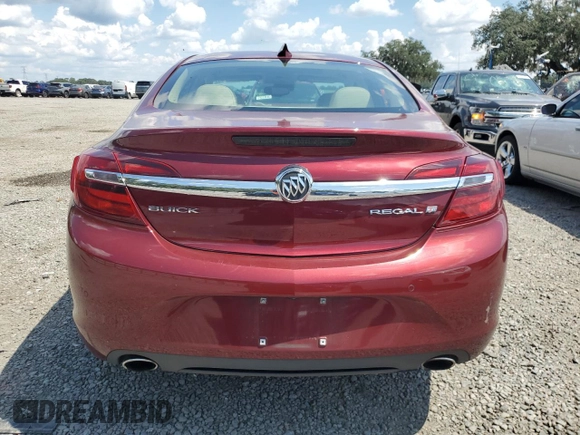 2017 Buick Regal Premium II with VIN 2G4GR5GX0H9147226, listed as a Copart auction lot 72507684 with 51,215 mi miles and Salvage Title. Bid and sale history available at carsss.com. Image 6.