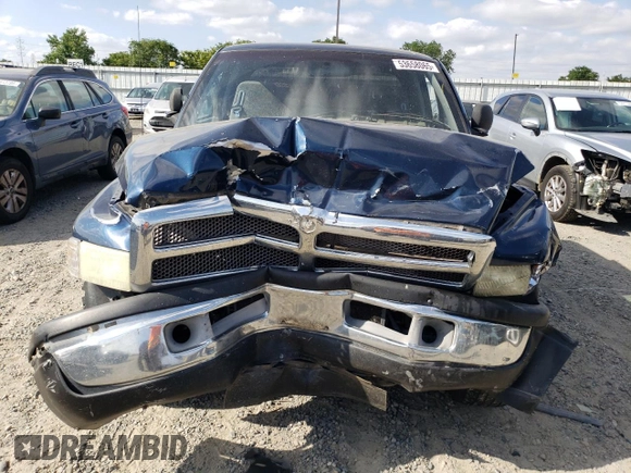 2001 Dodge 1500 with VIN 1B7HC13Y91J592527, listed as a Copart auction lot 53658065 with 207,902 mi miles and Salvage Title. Bid and sale history available at DreamBid. Image 5.