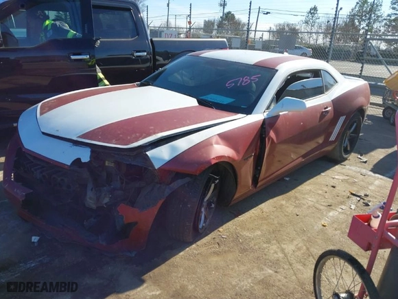 2012 Chevrolet Camaro 1LT with VIN 2G1FB1E30C9205785, listed as a IAAI auction lot 41244920 with NaN miles. Bid and sale history available at carsss.com. Image 2.