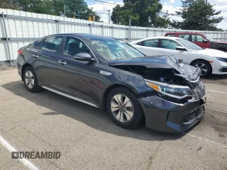 2017 Kia Optima Hybrid with VIN KNAGT4LEXH5018831, listed as a Copart auction lot 63645864 with 42,358 mi miles and Salvage Title. Bid and sale history available at carsss.com. Image 4.