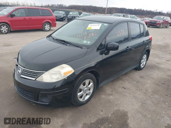 2008 Nissan Versa 1.8 S with VIN 3N1BC13E78L350580, listed as a IAAI auction lot 41512578 with 118,067 mi miles. Bid and sale history available at carsss.com. Image 17.