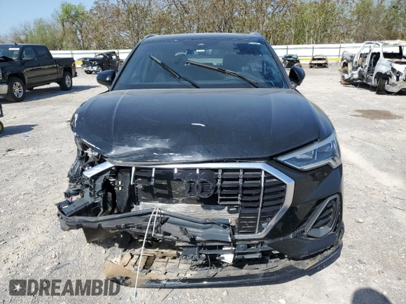 2020 Audi Q3 S line Premium Plus with VIN WA1EECF30L1055714, listed as a Copart auction lot 52678335 with Not provided miles and Salvage title. Bid and sale history available at DreamBid. Image 5.
