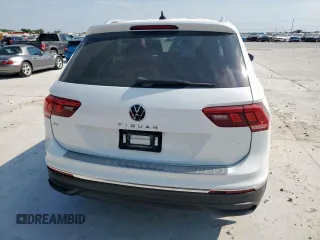 2022 Volkswagen Tiguan SE with VIN 3VV3B7AX8NM162220, listed as a Copart auction lot 52112375 with 44,315 mi miles and Clean title. Bid and sale history available at DreamBid. Image 6.