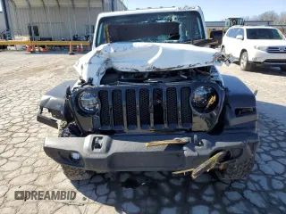 2020 Jeep Wrangler Unlimited Willys with VIN 1C4HJXDN4LW169762, listed as a Copart auction lot 48365065 with 34,823 mi miles and Salvage title. Bid and sale history available at DreamBid. Image 5.