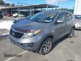2015 Kia Sportage LX with VIN KNDPBCAC9F7671332, listed as a IAAI auction lot 41595834 with 146,535 mi miles and . Bid and sale history available at carsss.com. Image 18.