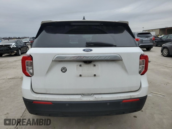 2021 Ford Explorer with VIN 1FMSK7BH5MGC45559, listed as a Copart auction lot 45323835 with 105,652 mi miles and Salvage Title. Bid and sale history available at carsss.com. Image 6.