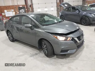 2021 Nissan Versa SV with VIN 3N1CN8EV3ML837810, listed as a IAAI auction lot 41880726 with 51,890 mi miles. Bid and sale history available at carsss.com. Image 1.