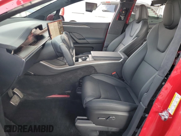 2023 Tesla Model X with VIN 7SAXCBE5XPF367136, listed as a Copart auction lot 45357254 with 13,036 mi miles and Salvage Title. Bid and sale history available at DreamBid. Image 7.