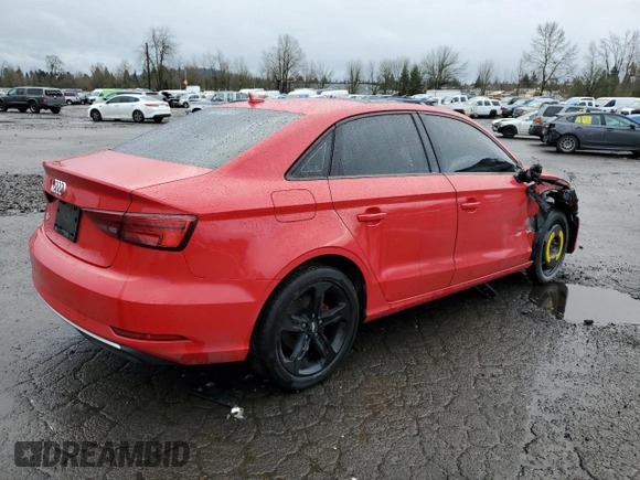 2017 Audi A3 Sedan Premium with VIN WAUAUGFF4H1036323, listed as a Copart auction lot 43409344 with 76,897 mi miles. Bid and sale history available at carsss.com. Image 3.