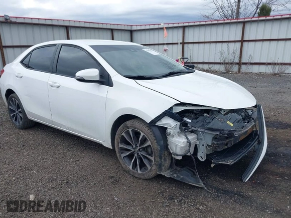 2019 Toyota Corolla L with VIN 5YFBURHE1KP937059, listed as a IAAI auction lot 41901278 with 98,796 mi miles and . Bid and sale history available at DreamBid. Image 1.