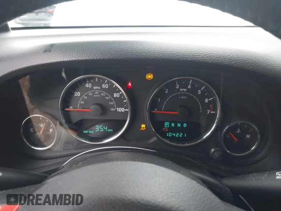 2014 Jeep Wrangler Unlimited Sport with VIN 1C4BJWDG9EL135077, listed as a IAAI auction lot 42324775 with 104,221 mi miles and . Bid and sale history available at DreamBid. Image 7.