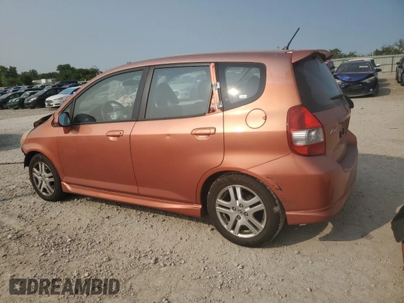 2008 Honda Fit Sport with VIN JHMGD37668S008214, listed as a Copart auction lot 70788574 with 306,614 mi miles and Salvage Title. Bid and sale history available at carsss.com. Image 2.