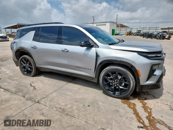2025 Chevrolet Traverse with VIN 1GNERLRS6SJ243320, listed as a Copart auction lot 61691935 with 3,241 mi miles and Salvage title. Bid and sale history available at DreamBid. Image 4.
