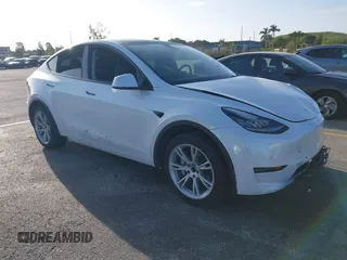 2021 Tesla Model Y Standard Range with VIN 5YJYGDED3MF103650, listed as a IAAI auction lot 41726278 with Not Provided miles and . Bid and sale history available at DreamBid. Image 6.