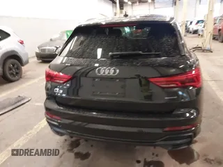 2021 Audi Q3 S line Premium Plus with VIN WA1EECF37M1071376, listed as a IAAI auction lot 41594102 with 22,564 mi miles. Bid and sale history available at carsss.com. Image 16.