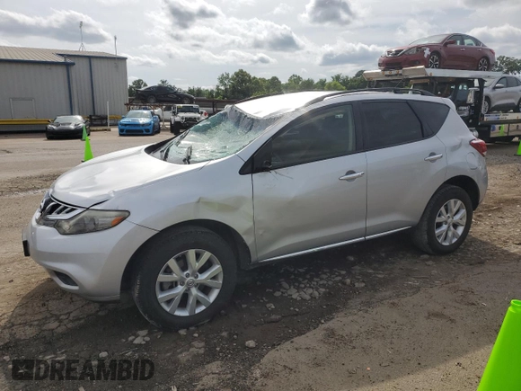 2013 Nissan Murano SV with VIN JN8AZ1MW3DW315865, listed as a Copart auction lot 58785425 with 118,112 mi miles and Salvage title. Bid and sale history available at DreamBid. Image 1.