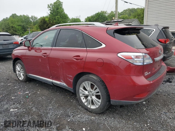 2010 Lexus RX 450h with VIN JTJBC1BA2A2024623, listed as a Copart auction lot 54246765 with Not provided miles and Salvage title. Bid and sale history available at DreamBid. Image 2.