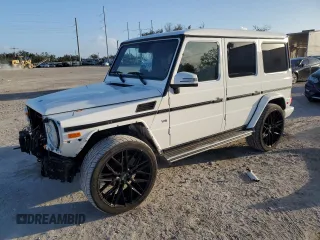 2017 Mercedes-Benz G-Class G 550 with VIN WDCYC3KF9HX275960, listed as a Copart auction lot 76858384 with 33,360 mi miles and Salvage Title. Bid and sale history available at carsss.com. Image 1.