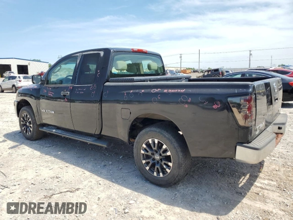 2008 Nissan Titan XE with VIN 1N6BA06A88N301438, listed as a Copart auction lot 59638385 with 122,576 mi miles and Salvage title. Bid and sale history available at DreamBid. Image 2.