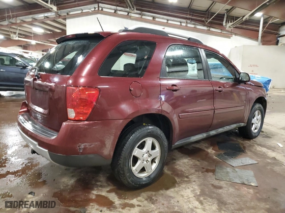 2008 Pontiac Torrent with VIN 2CKDL33F986001234, listed as a Copart auction lot 42148115 with 151843 miles and Clean Title. Bid and sale history available at carsss.com. Image 3.