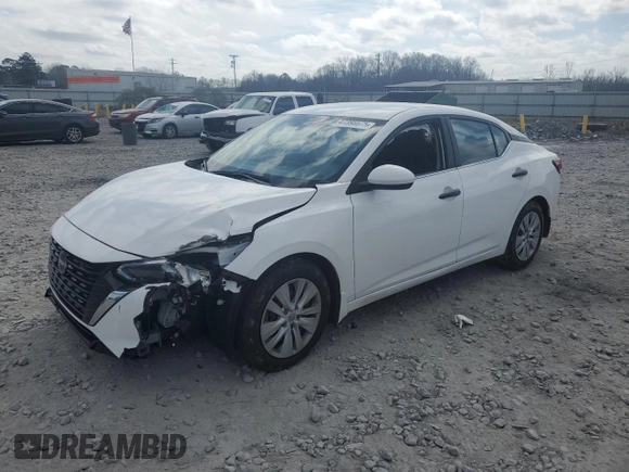 2024 Nissan Sentra S with VIN 3N1AB8BV6RY249706, listed as a Copart auction lot 47398675 with 15,839 mi miles and Salvage Title. Bid and sale history available at DreamBid. Image 1.