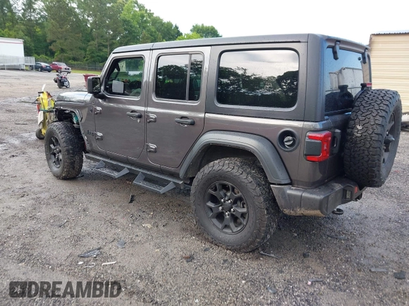 2021 Jeep Wrangler Unlimited Willys с VIN 1C4HJXDG2MW646904, выставлен на аукционе IAAI как лот 42267506 с пробегом 55 530 миль миль и . История ставок и продаж доступна на DreamBid. Изображение 3.