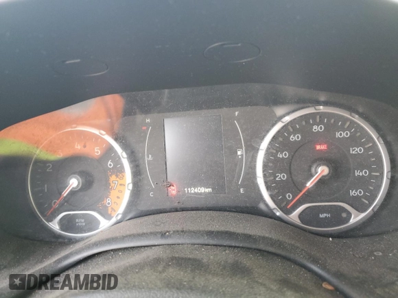 2018 Jeep Renegade Latitude with VIN ZACCJABB4JPJ40320, listed as a Copart auction lot 53735305 with 112,409 mi miles and Clean Title. Bid and sale history available at DreamBid. Image 9.