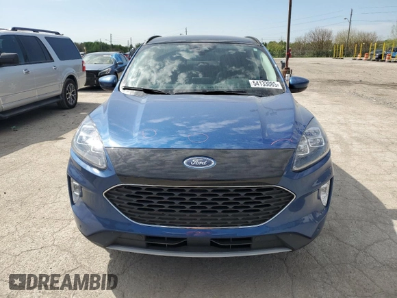 2022 Ford Escape Titanium with VIN 1FMCU9J99NUC00258, listed as a Copart auction lot 54133085 with 16,647 mi miles and Salvage title. Bid and sale history available at DreamBid. Image 5.