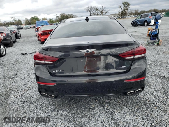 2018 Genesis G80 Sport z VIN KMHGN4JB3JU268389, wystawiony jako Copart lot #45352615 z przebiegiem 61 112 mil mil oraz Szkoda całkowita • Salvage title. Historia ofert i sprzedaży dostępna na DreamBid. Obrazek 6.