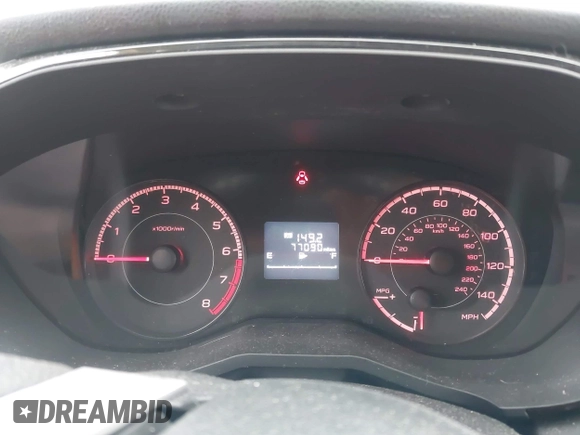 2018 Subaru Impreza with VIN 4S3GTAA67J3728185, listed as a IAAI auction lot 42140197 with 77,090 mi miles and . Bid and sale history available at DreamBid. Image 7.
