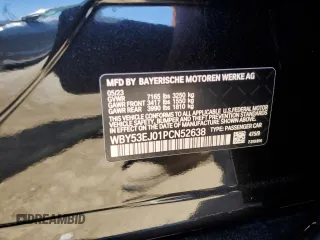 2023 BMW i7 xDrive60 z VIN WBY53EJ01PCN52638, wystawiony jako Copart lot #67345074 z przebiegiem 13 995 mil mil oraz Szkody całkowita. Historia ofert i sprzedaży dostępna na DreamBid. Obrazek 14.