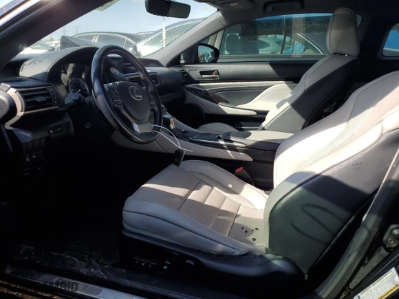 2015 Lexus RC 350 with VIN JTHSE5BCXF5003691, listed as a Copart auction lot 50706155 with 75,492 mi miles and Salvage Title. Bid and sale history available at carsss.com. Image 7.