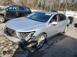2014 Acura RLX with VIN JH4KC1F38EC003627, listed as a Copart auction lot 44568585 with 166,666 mi miles and Salvage Title. Bid and sale history available at carsss.com. Image 1.