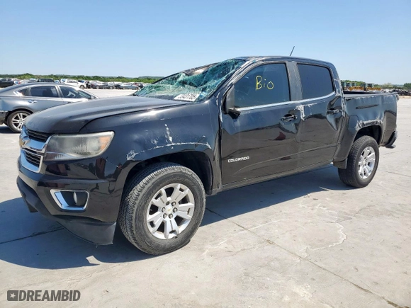 2015 Chevrolet Colorado 2WD LT with VIN 1GCGSBEA8F1227378, listed as a Copart auction lot 53431705 with 100,148 mi miles and Salvage Title. Bid and sale history available at carsss.com. Image 1.
