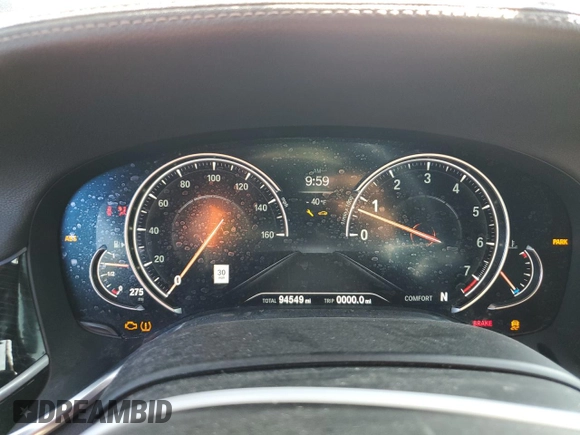 2019 BMW 7 Series 740i with VIN WBA7E2C50KB216499, listed as a Copart auction lot 68828673 with 94,549 mi miles. Bid and sale history available at carsss.com. Image 9.