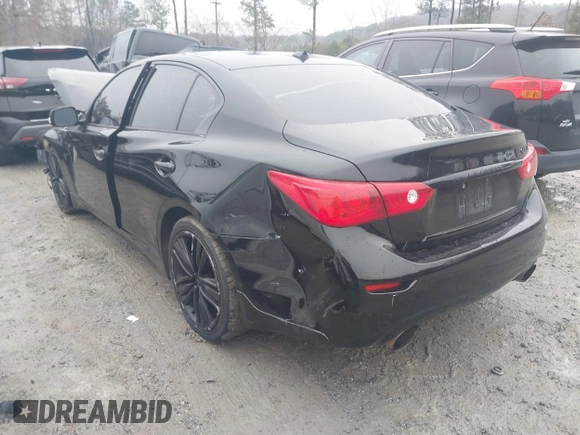 2015 Infiniti Q50 with VIN JN1BV7AP1FM347436, listed as a IAAI auction lot 41405852 with 126,940 mi miles and . Bid and sale history available at DreamBid. Image 3.