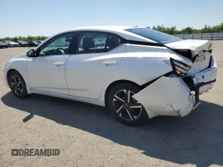 2024 Nissan Sentra SV z VIN 3N1AB8CV1RY223366, wystawiony jako Copart lot #55123645 z przebiegiem 14 736 mil mil oraz Szkoda całkowita • Salvage title. Historia ofert i sprzedaży dostępna na DreamBid. Obrazek 2.