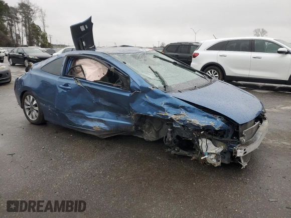 2011 Honda Civic Cpe EX with VIN 2HGFG1B89BH509826, listed as a Copart auction lot 44347195 with 124,381 mi miles and Salvage Title. Bid and sale history available at carsss.com. Image 4.