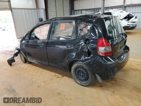 2007 Honda Fit with VIN JHMGD384X7S032334, listed as a Copart auction lot 52781425 with Not provided miles and Salvage title. Bid and sale history available at DreamBid. Image 2.